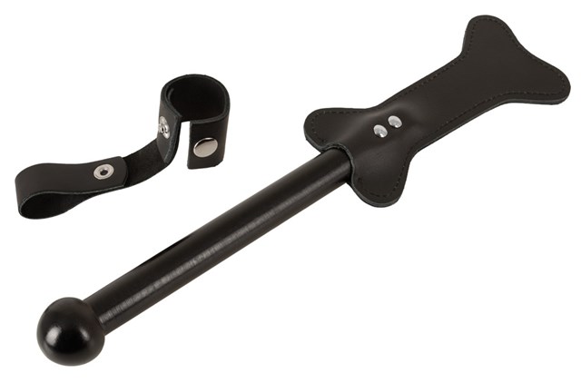 Leather Paddle Dog bone