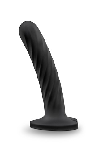 Temptasia Twist Black Dildo - Medium