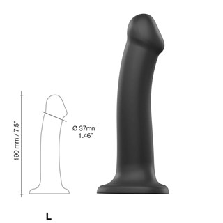 Bøjbar Dildo Dual Density Large - 19 Cm