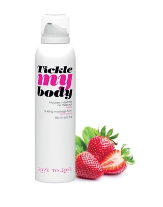 Tickle My Body Massage Foam - Jordbær