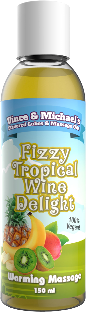 Fizzy Tropical Wine Delight - Massageolie med Smag