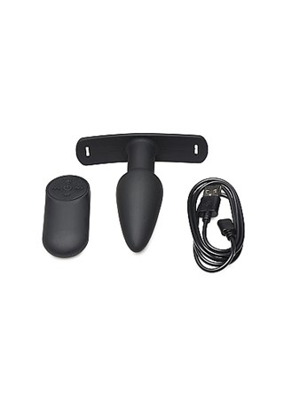 Bum-tastic 28x Silicone Anal Plug With Harness & Remote Control