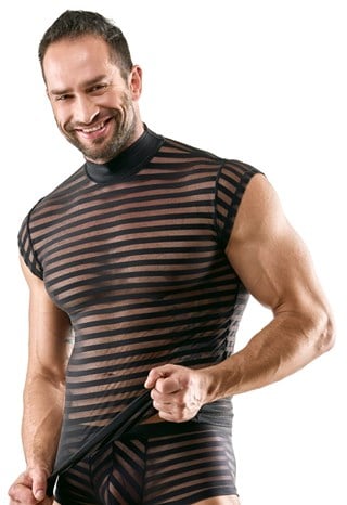 Emphasising Shirt With Horizontal Stripes