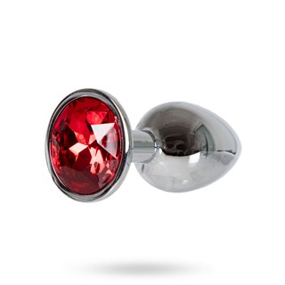 Metal Plug Small - Silver/red